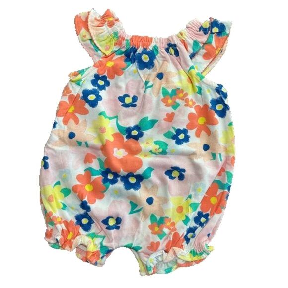 Carter's Baby Girl’s Romper Floral Size 3 Month’s NWT - Picture 2 of 3